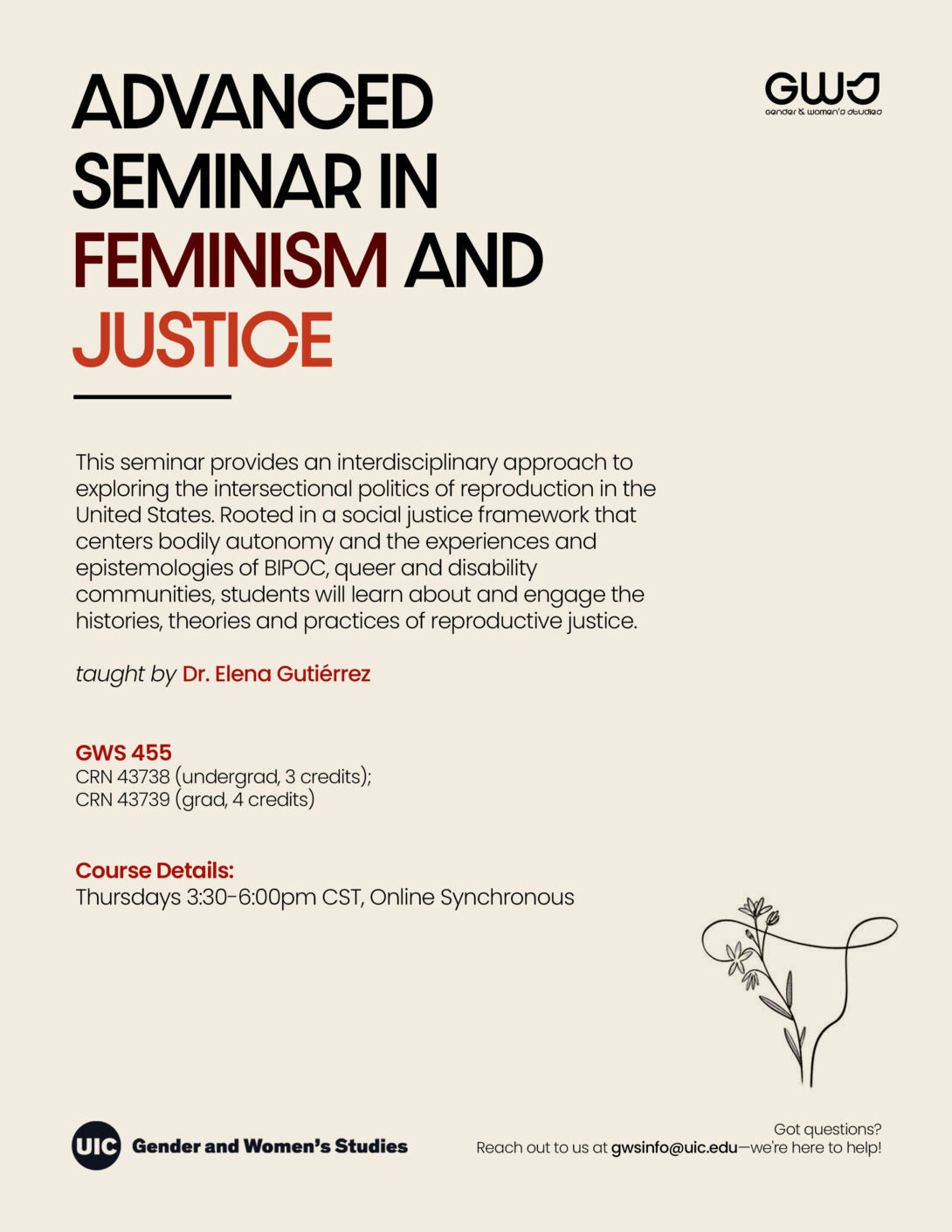 The image is a poster for an academic seminar titled 